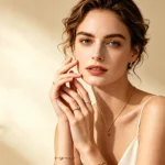 Handcrafted Minimalist Stackable Gold Gemstone Rings for Women, Elegant Daily Fine Jewelry