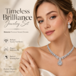 Royal Multicolor Gem Cubic Zirconia Jewelry Set Luxury Gala Wedding Accessory