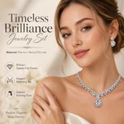 Royal Multicolor Gem Cubic Zirconia Jewelry Set Luxury Gala Wedding Accessory