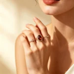 Handcrafted Minimalist Stackable Gold Gemstone Rings for Women, Elegant Daily Fine Jewelry